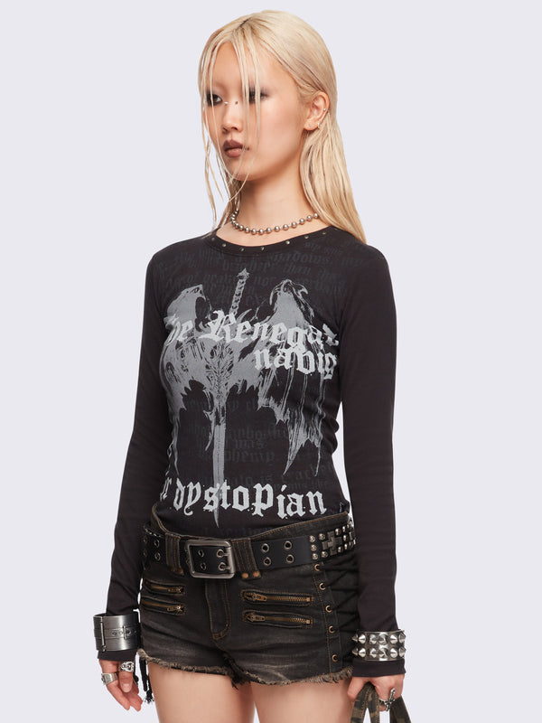 Minga London Dystopian Top