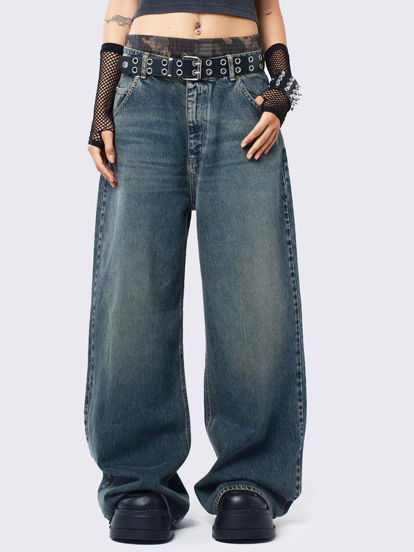 minga london Echo Overdye Baggy Jeans