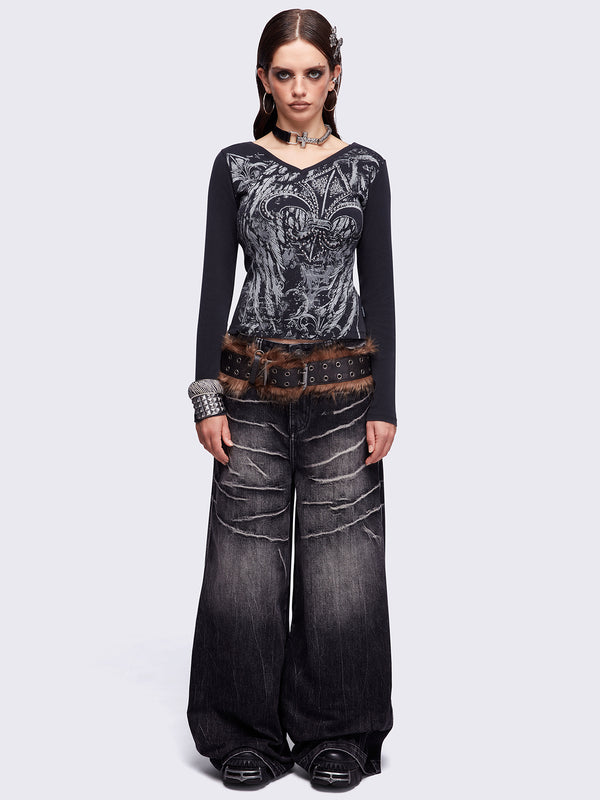 Minga London Fleur-de-lis Top