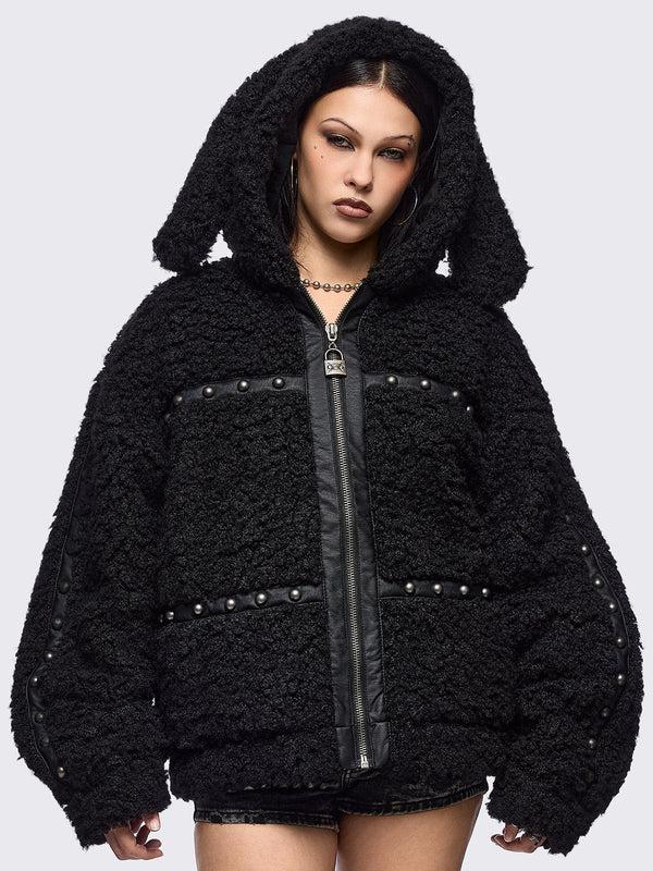 Minga London Fluffuff Bunny Borg Jacket