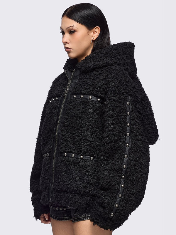 Minga London Fluffuff Bunny Borg Jacket