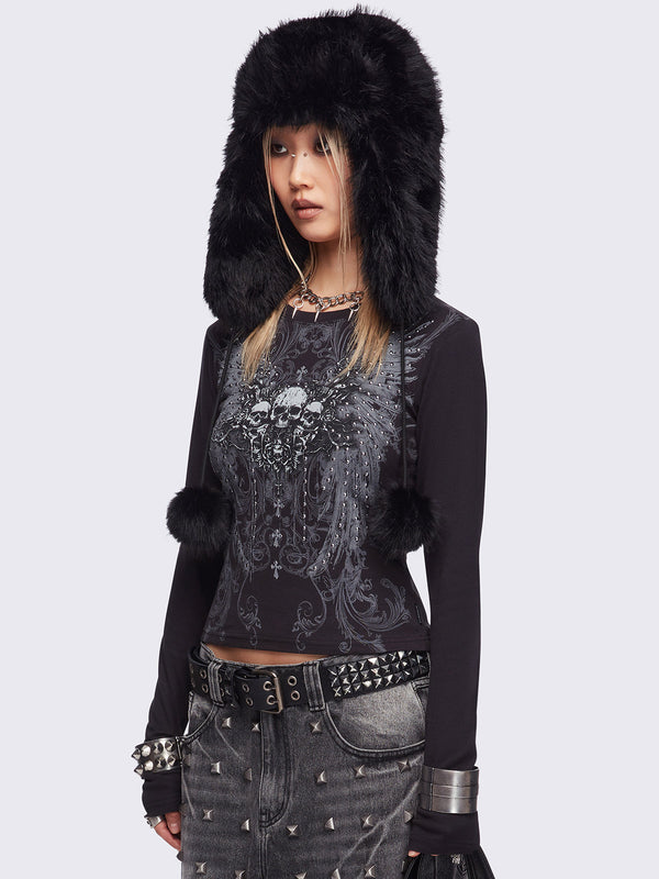 Minga London Graveborn Black Top