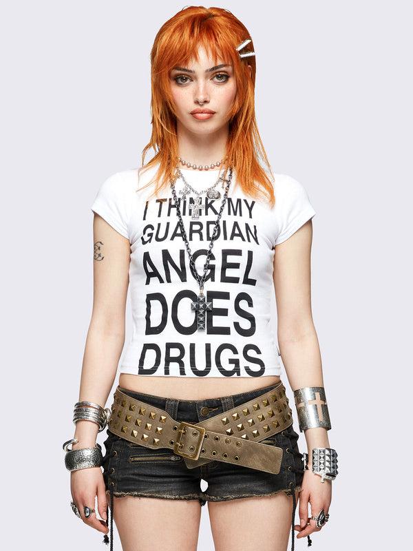 minga london Guardian Angel Baby Tee