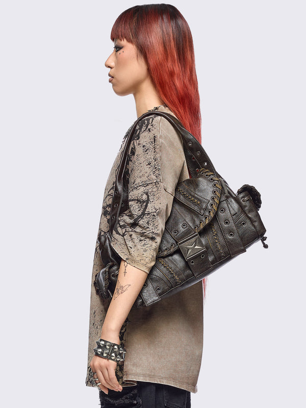 Minga London Heather Vegan Shoulder Bag