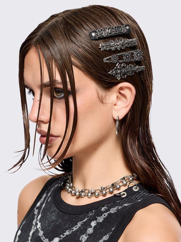 minga london IDGAF Hair Clip Set