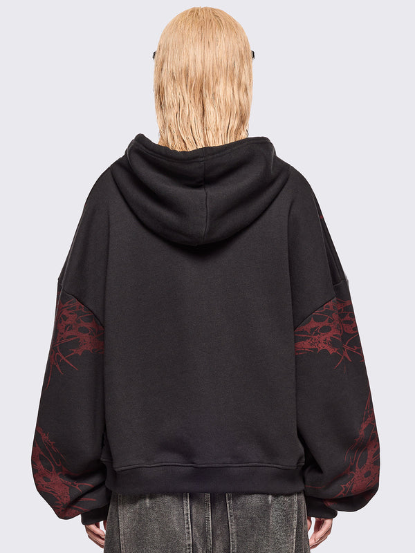 Minga London Insane Blood Zip Up Hoodie