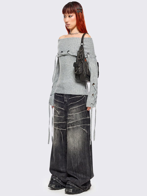 Minga London Lou Off-Shoulder Sweater