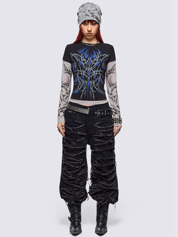 Minga London Minga X ColdF33t Layered Baby Tee