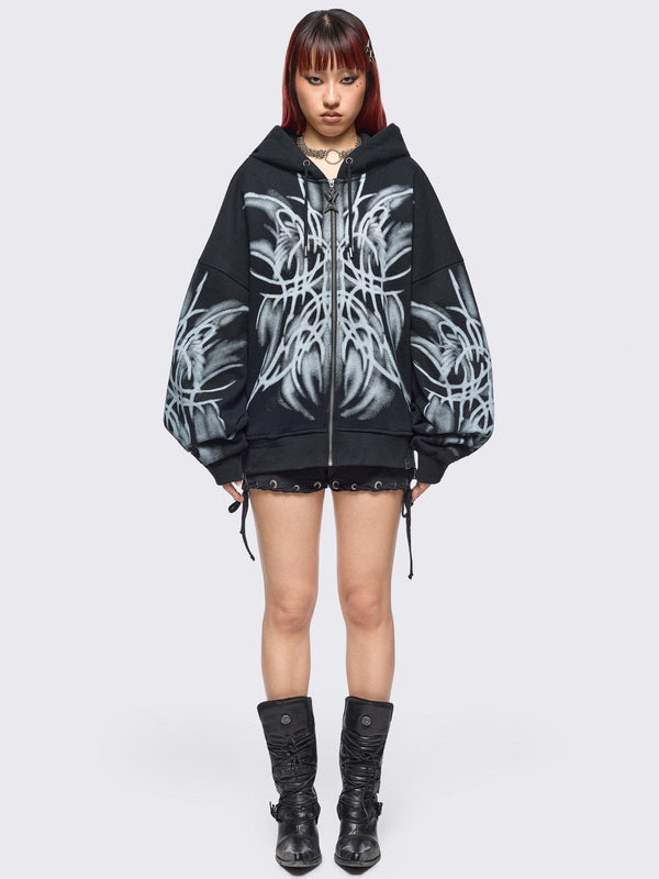 Minga London Minga X ColdF33t Zip Up Hoodie