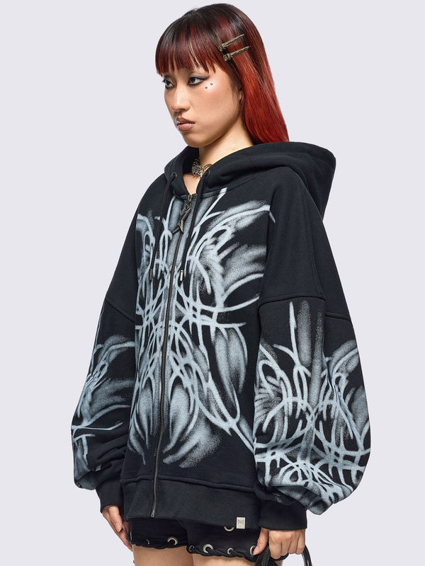 Minga London Minga X ColdF33t Zip Up Hoodie