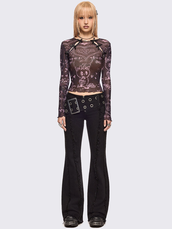 Minga London Minga X Esther Bunny Mesh Top