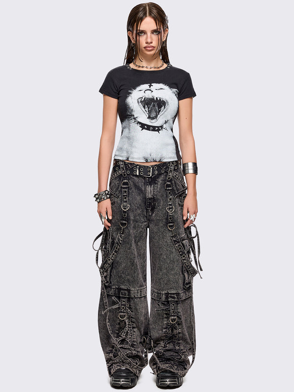 Minga London Nine Lives In Hell Baby Tee