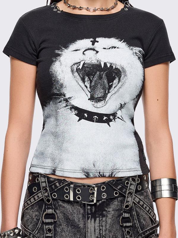 Minga London Nine Lives In Hell Baby Tee