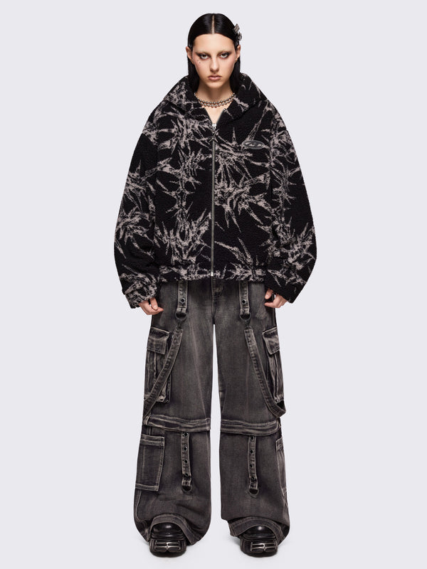 Minga London No Mercy Black Borg Jacket