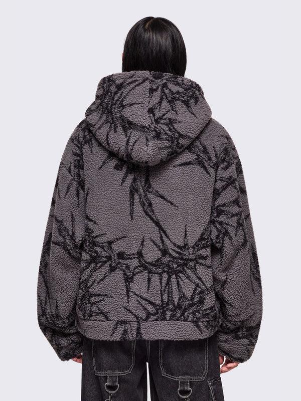 Minga London No Mercy Grey Borg Jacket