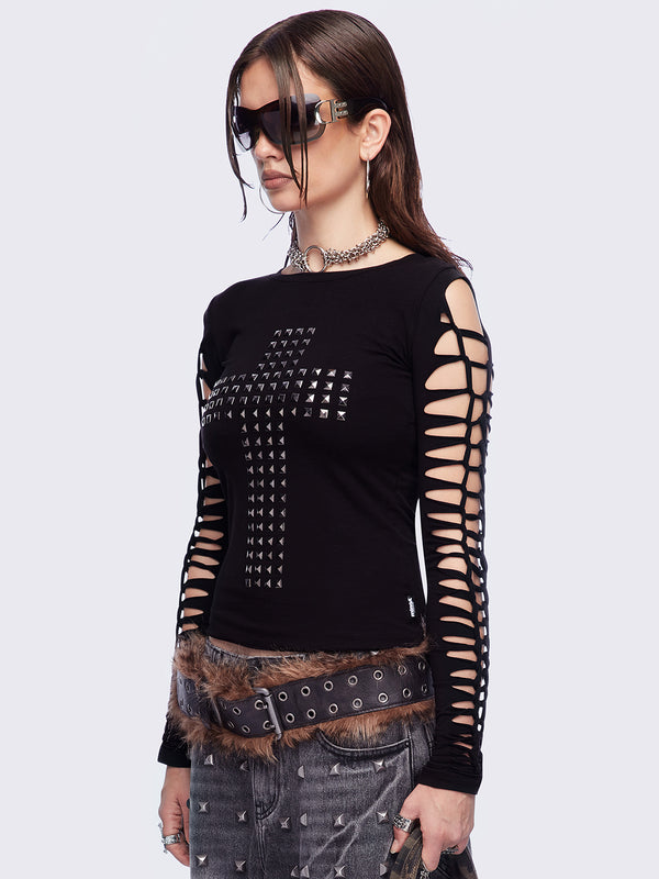 Minga London Redemption Slashed Top