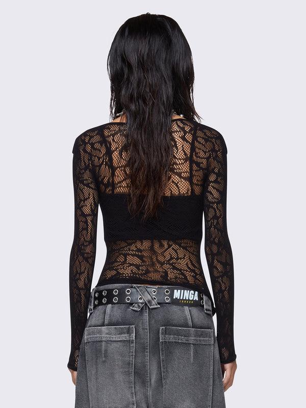 Minga London Sigilism Fishnet Top