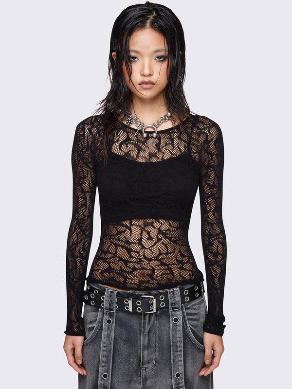 minga london Sigilism Fishnet Top