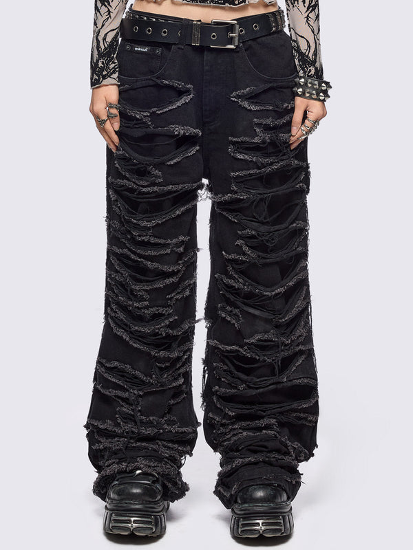 minga london Slash Baggy Jeans