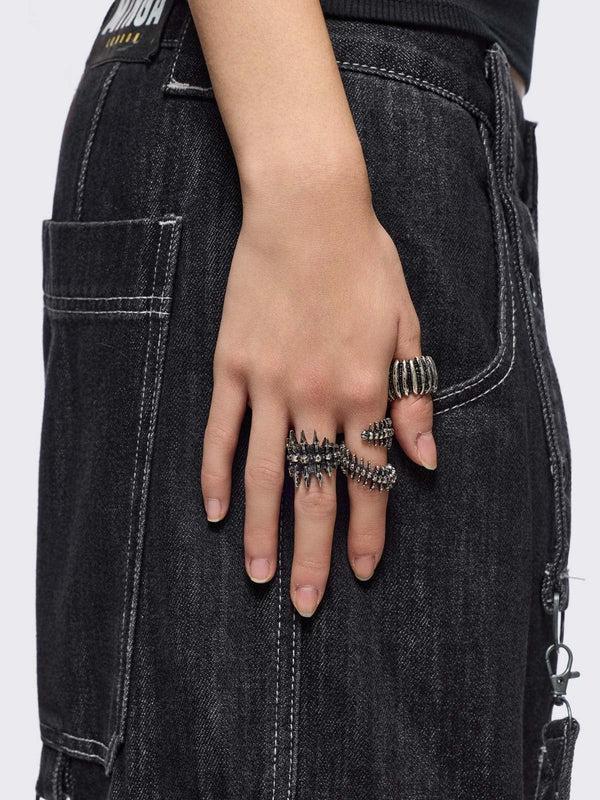 Minga London Spine Ring Set