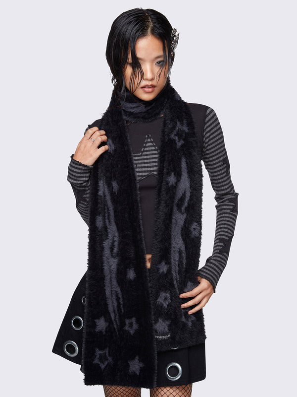 Minga London Starspell Black Scarf