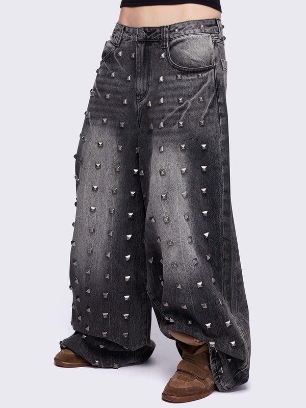 Minga London Studded Super Baggy Jeans