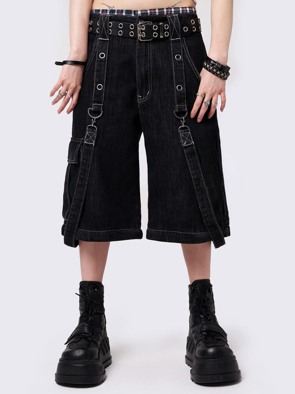 Minga London Trek Black Cargo Jeans