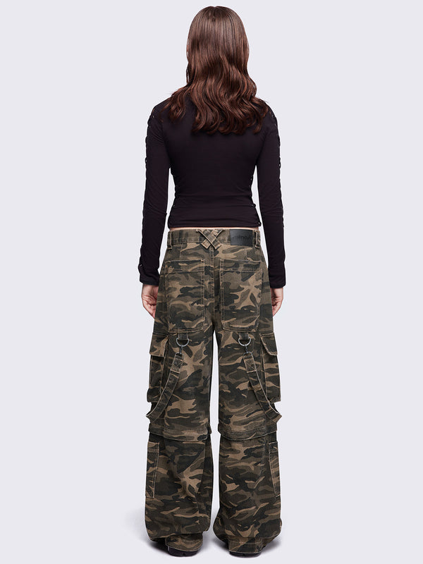 Minga London Trek Camo Cargo Jeans