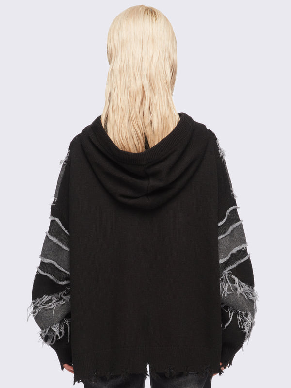 Minga London Union Jack Knitted Zip-Up Hoodie