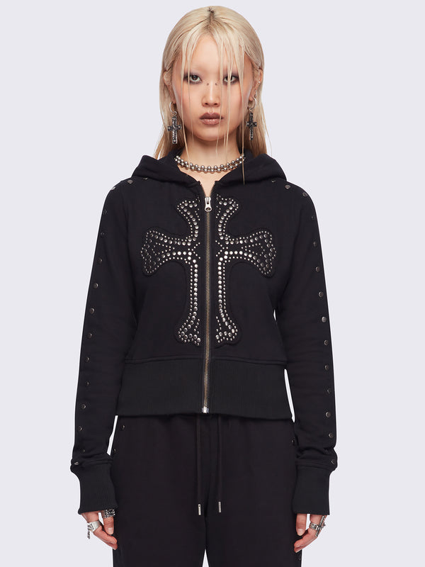 minga london Vesper Zip Up Hoodie