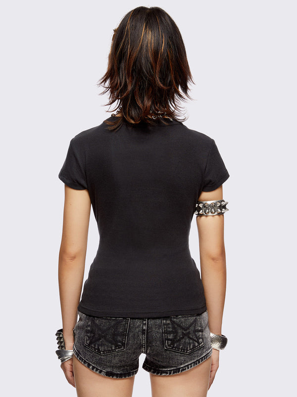 Minga London Wanna Have Fund$ Baby Tee