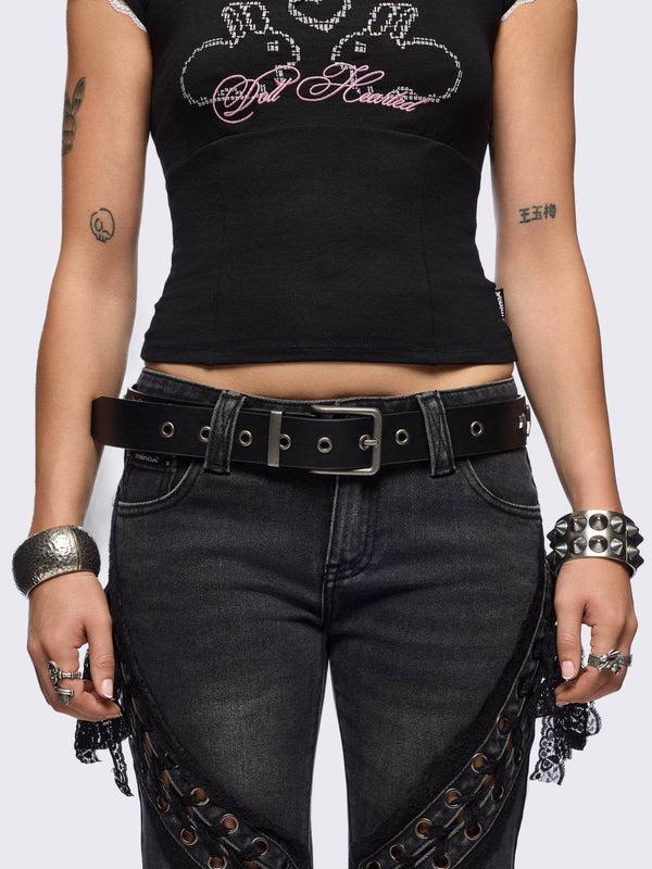 minga london X-Laced Buckle Belt