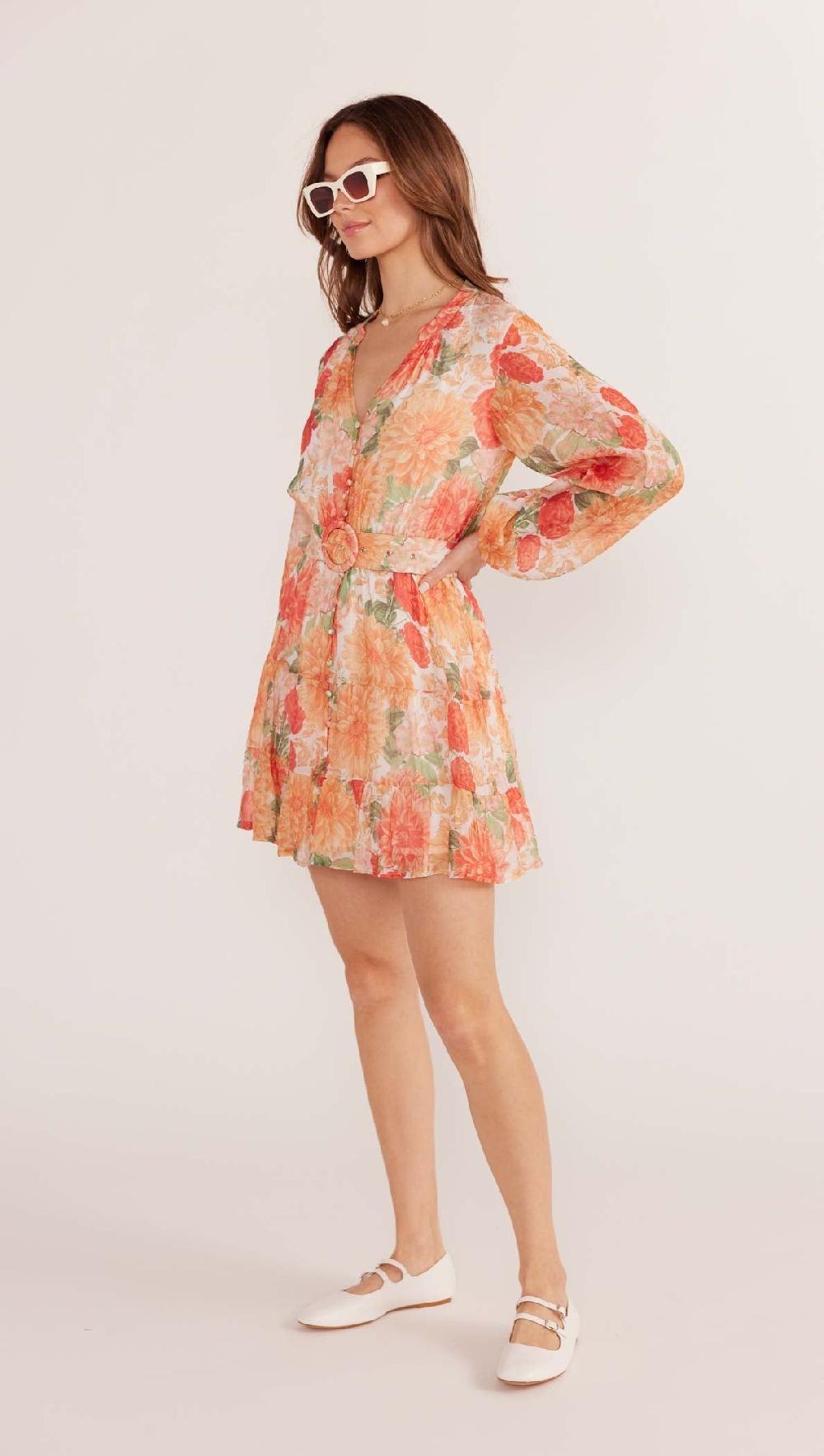 Minkpink Aida Long Sleeve Mini Dress