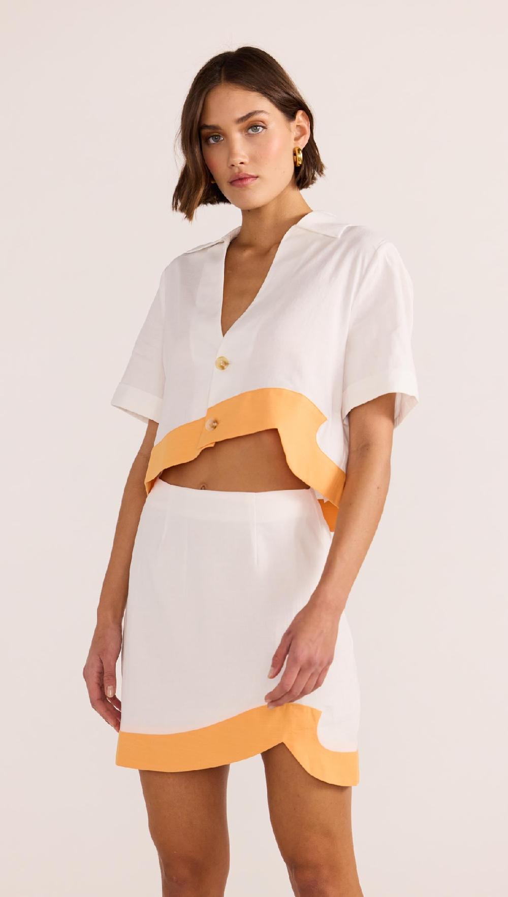 Minkpink Alora Wave Mini Skirt