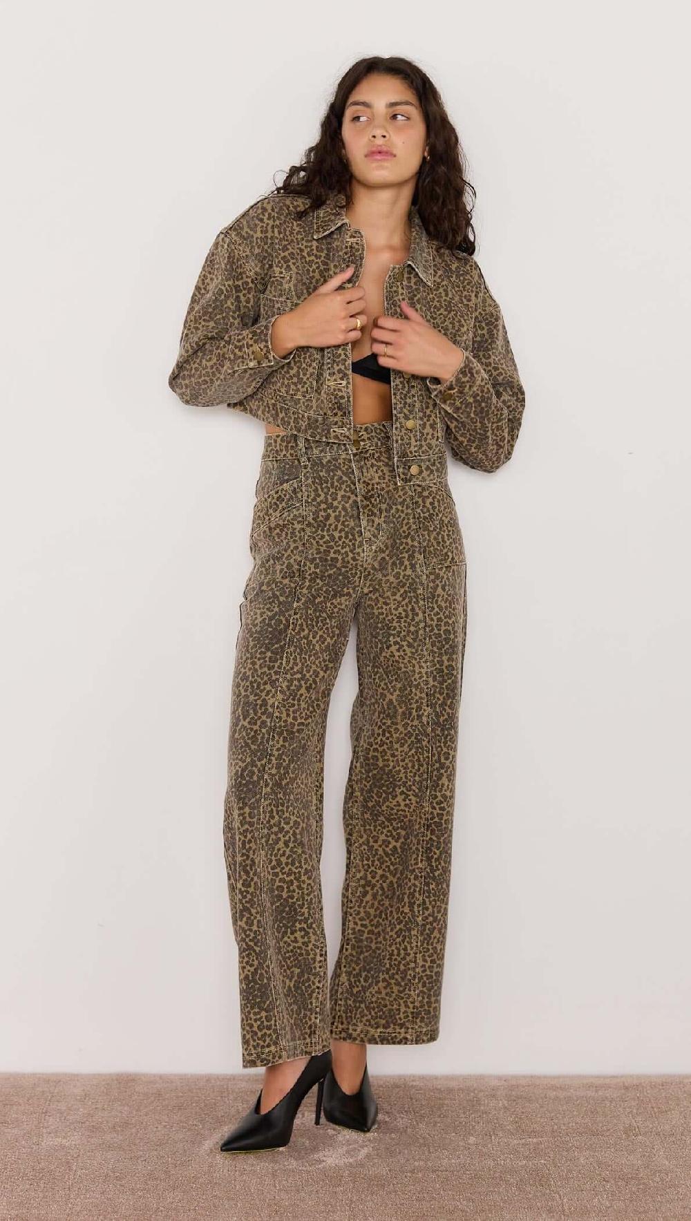 Minkpink Anouk Animal Print Jeans