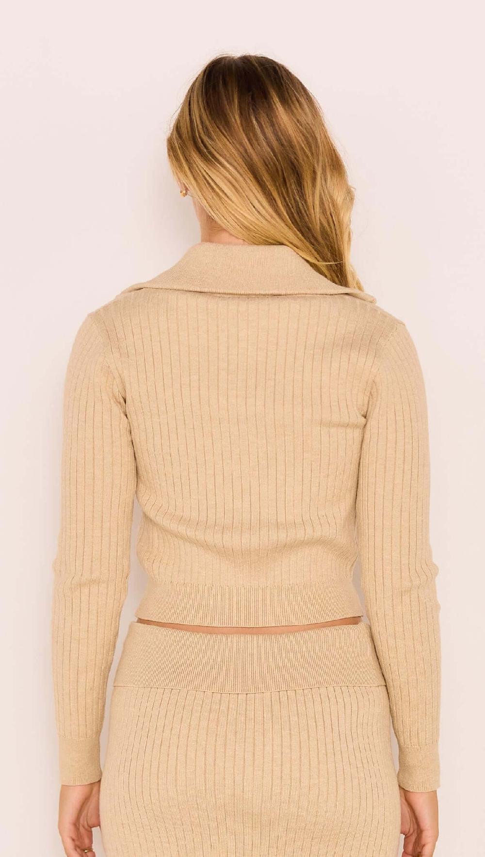 Minkpink Aspen Zip Front Knit
