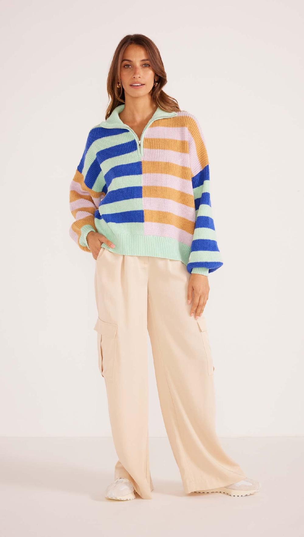 Minkpink Astrid Quarter Zip Jumper - Final Sale