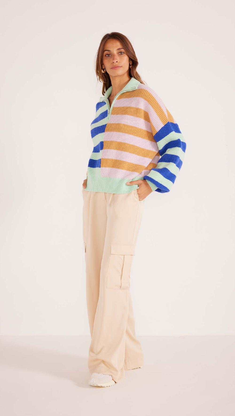 Minkpink Astrid Quarter Zip Jumper - Final Sale