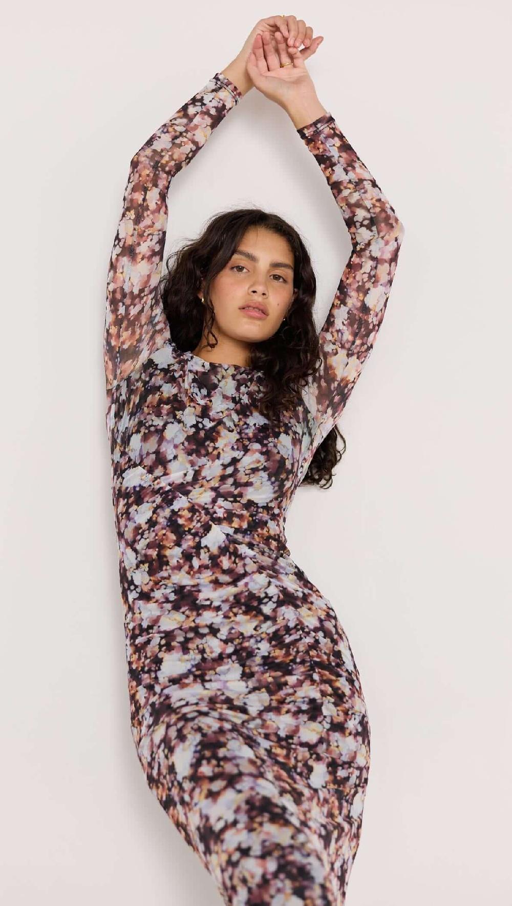 Minkpink Audrey Mesh Midi Dress