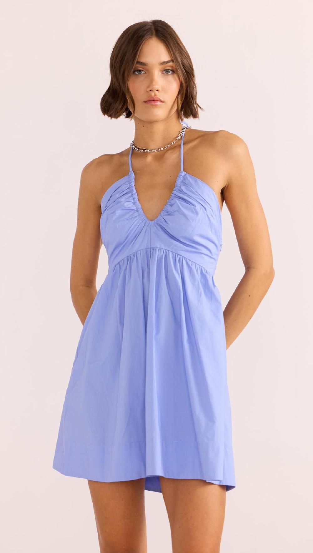 minkpink Avalon U Neck Mini Dress