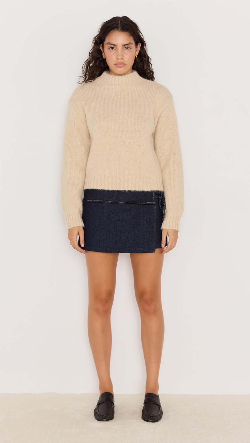Minkpink Avery Fluffy Sweater - Oat