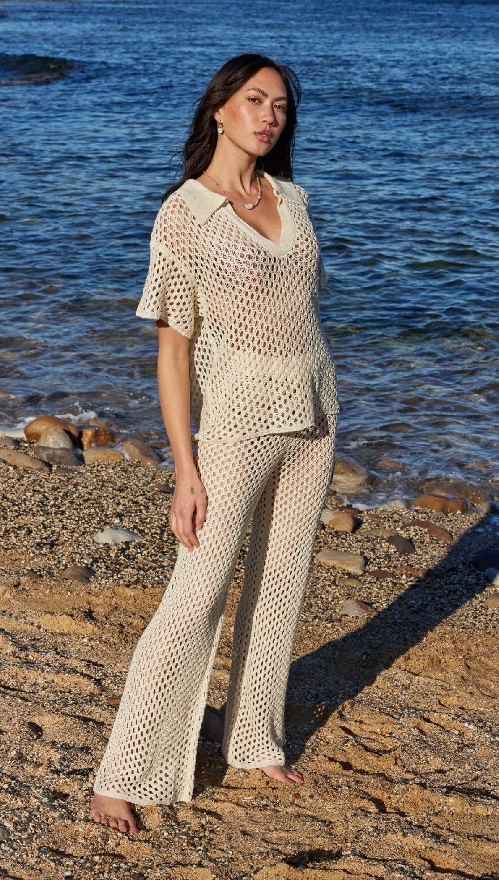 Minkpink Balmy Crochet Knit Top - Final Sale