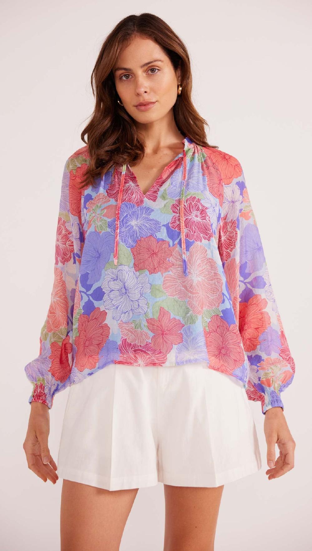 minkpink Belle Long Sleeve Blouse - Final Sale