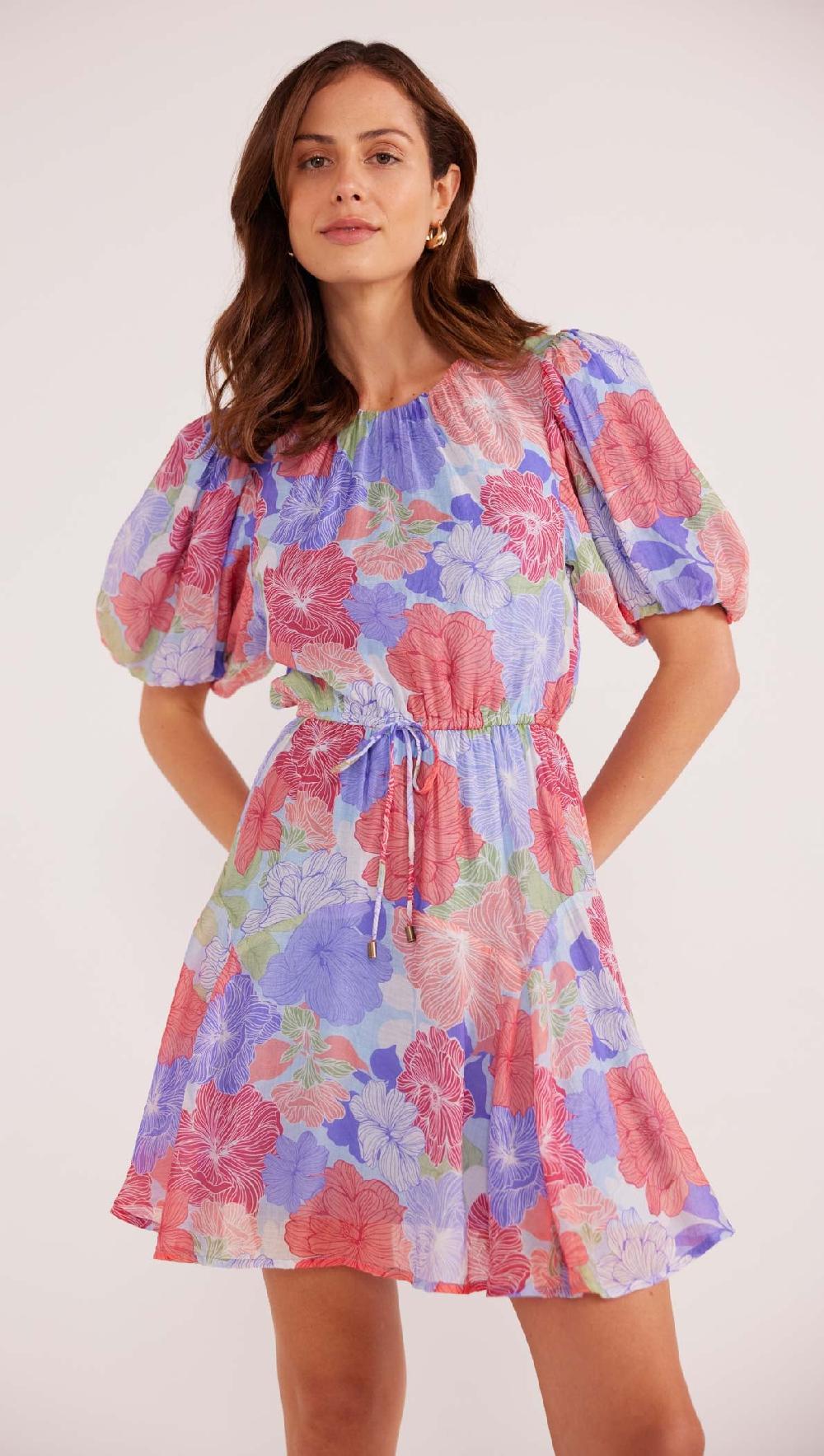 minkpink Belle Puff Sleeve Mini Dress - Final Sale