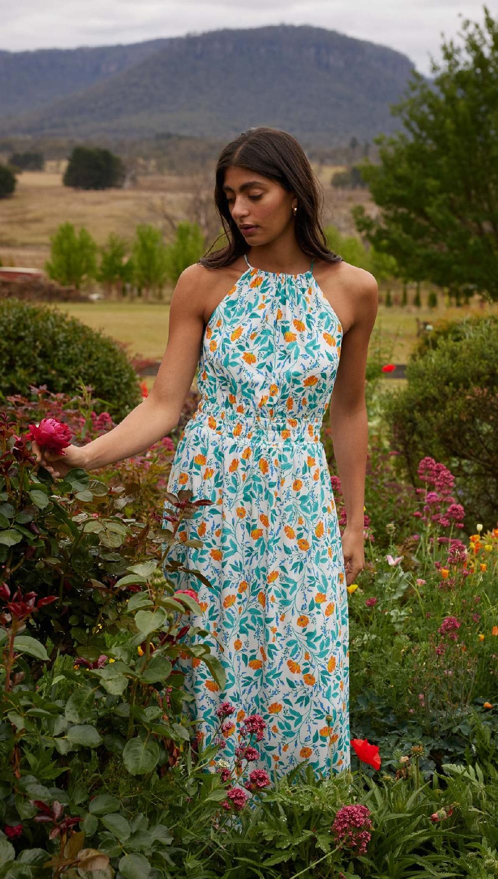 Minkpink Bonnie Halter Midi Dress - Final Sale