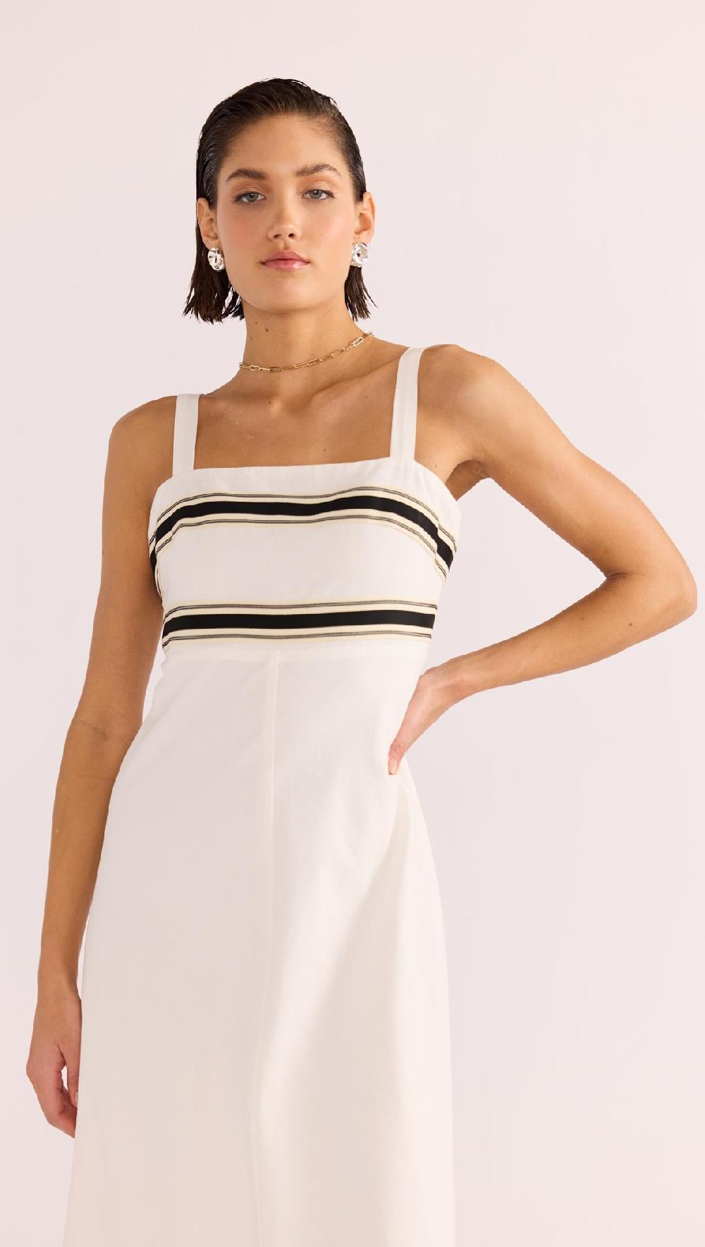 Minkpink Briar Trim Midi Dress