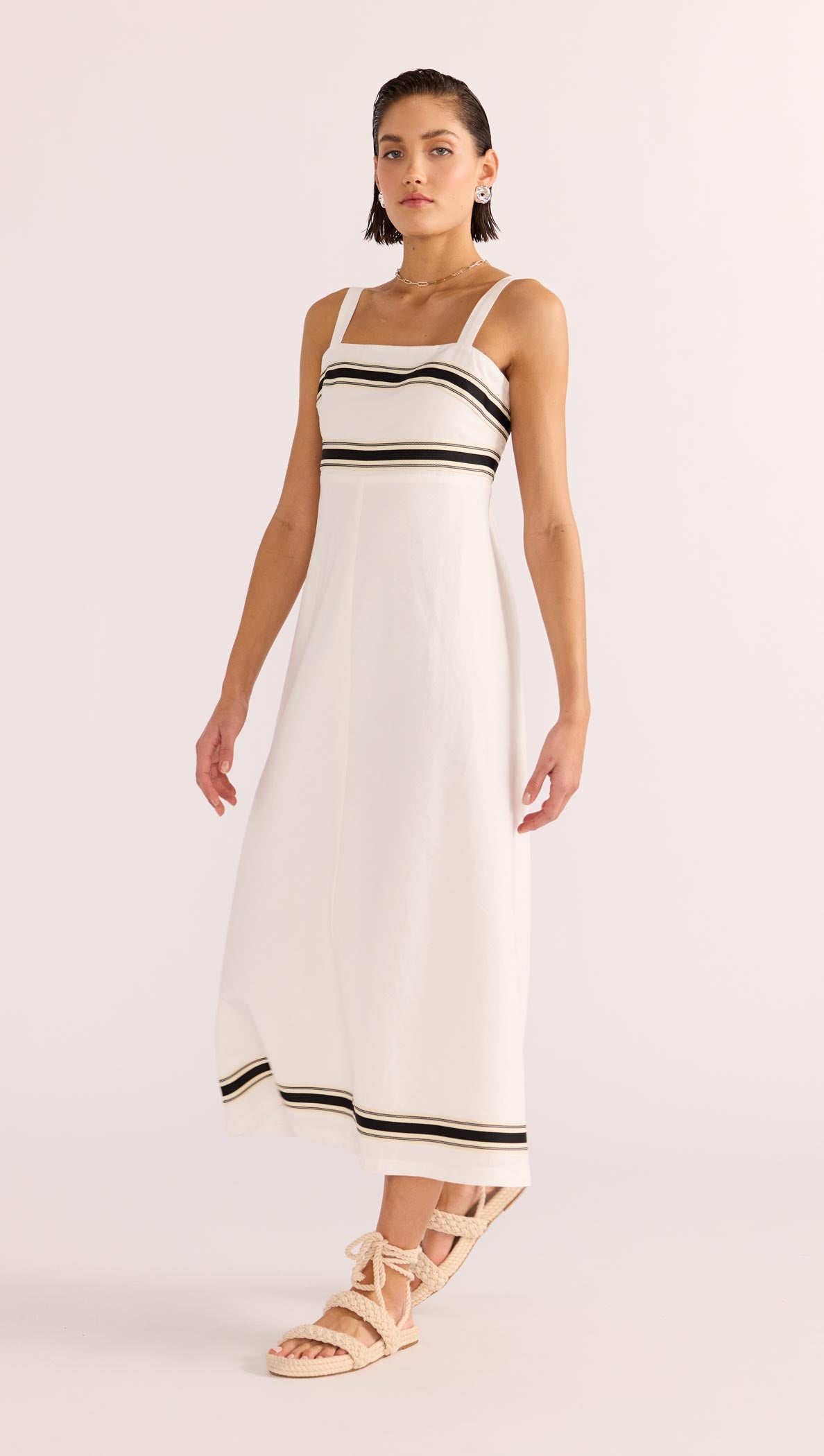 Minkpink Briar Trim Midi Dress