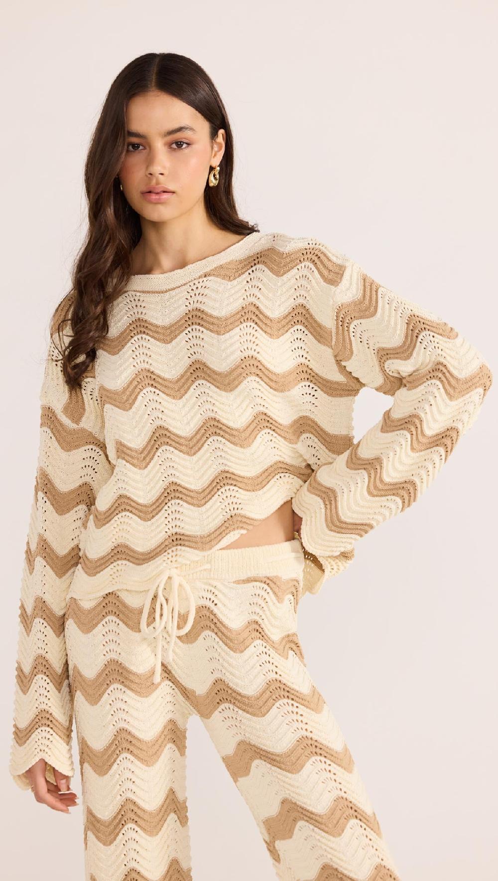 Minkpink Brooke Crochet Wave Pant