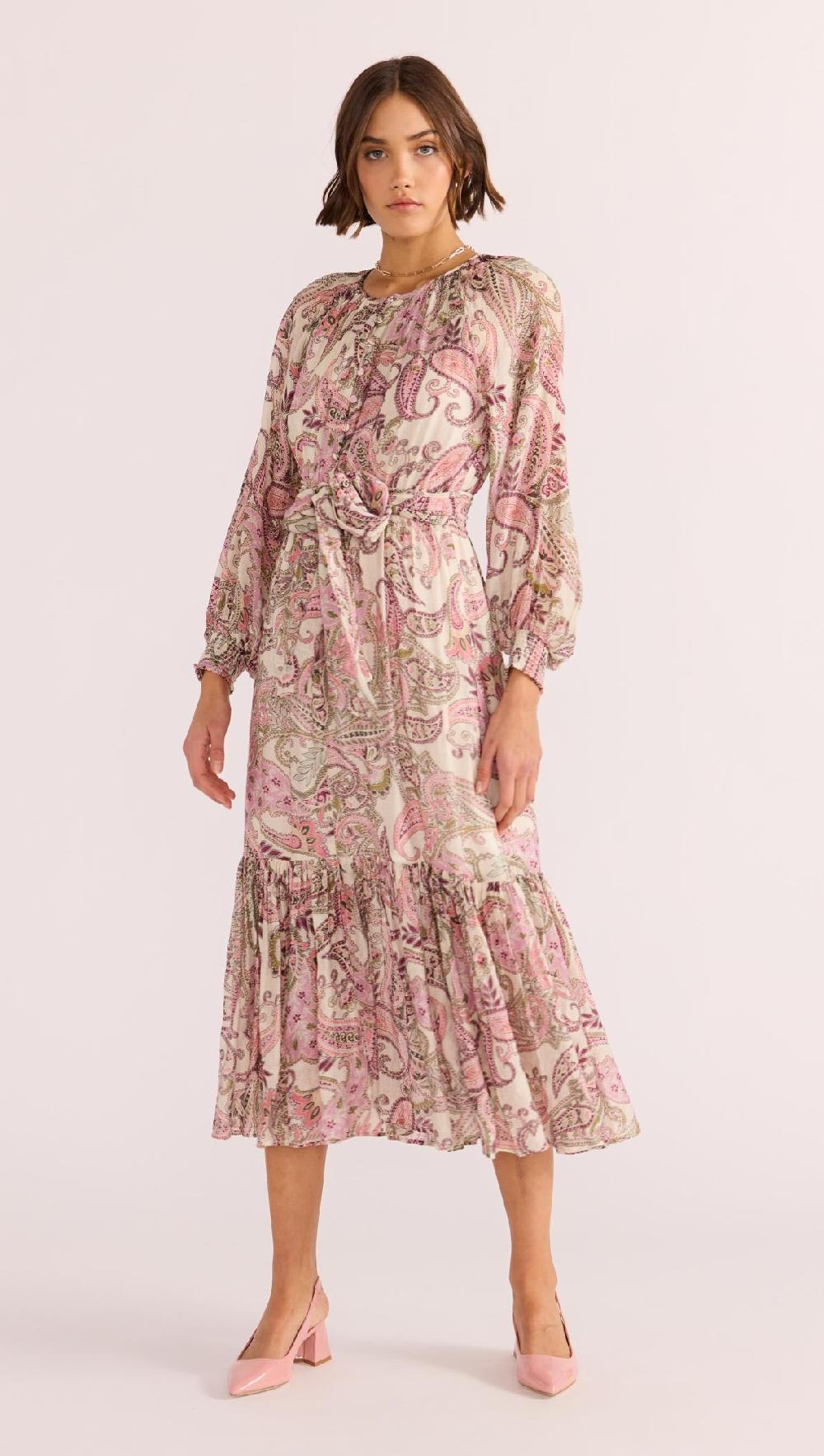 Minkpink Cadence Blouson Midi Dress