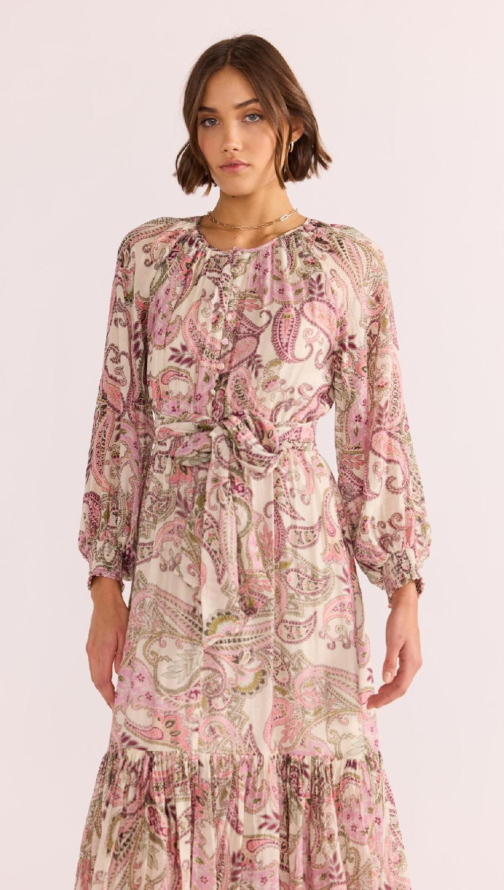 Minkpink Cadence Blouson Midi Dress